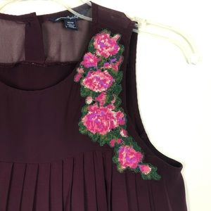 American Eagle Outfitters Embroidered Blouse